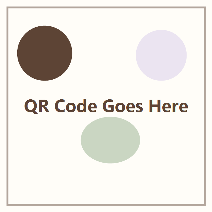 QR code placeholder for the Floral Heaven guidebook